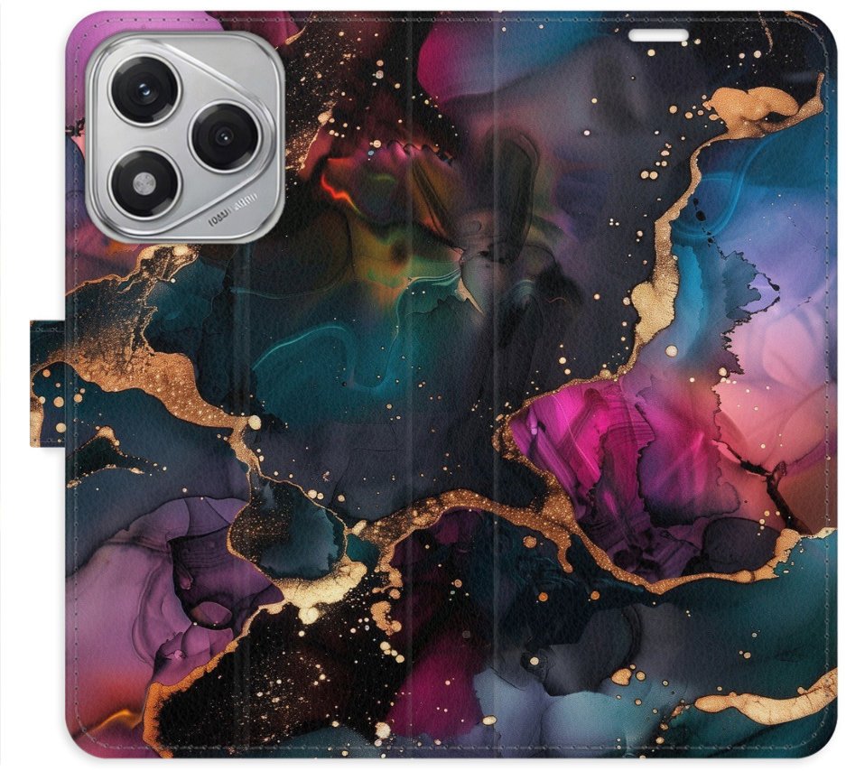 iSaprio Flip pouzdro Dark Marble pro Honor 400 Lite
