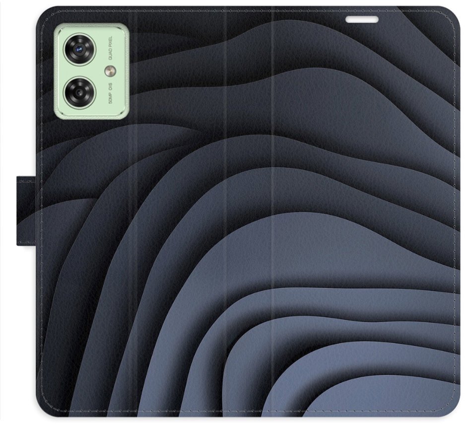 iSaprio Flip pouzdro Dark Waves pro Motorola Moto G54 5G / G54 5G Power Edition