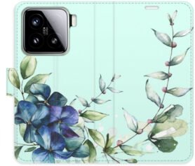 iSaprio Flip pouzdro Blue Flowers pro Xiaomi 15