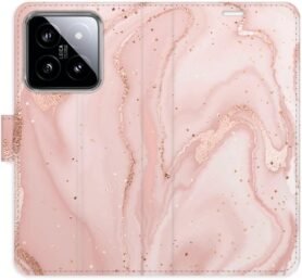 iSaprio flip pouzdro RoseGold Marble pro Xiaomi 14