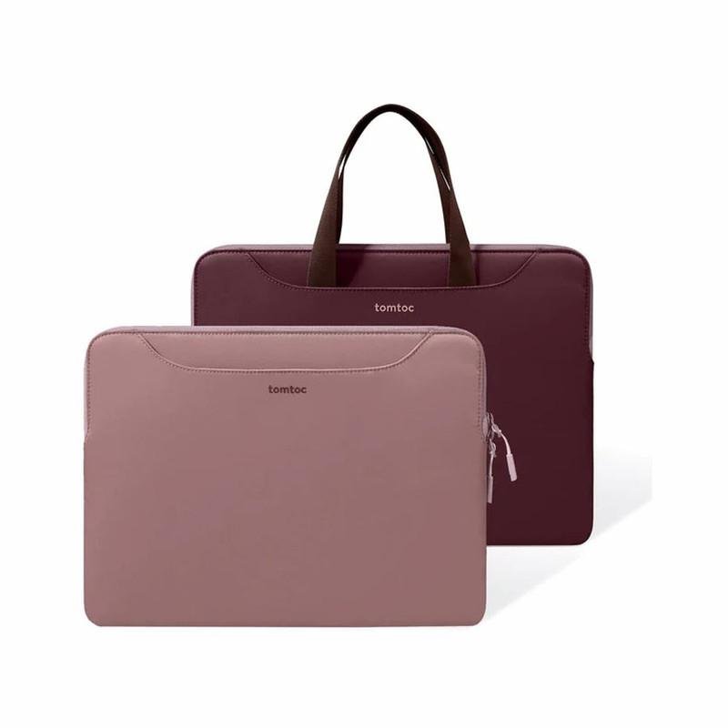 tomtoc Light-A21 Dual-color Slim Laptop Handbag 13,5'', Raspberry
