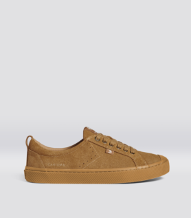 Cariuma OCA Low All Camel Suede Sneaker - All Camel / Women 8.5 / Men 7