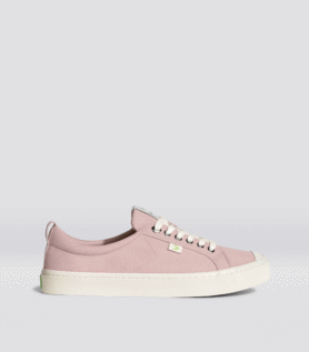 Cariuma OCA Low Rose Canvas Sneaker - Rose Red / Women 8.5 / Men 7