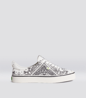 Cariuma OCA Low Off-White Bandana Canvas Sneaker - Off-White Bandana / Women 10.5 / Men 9
