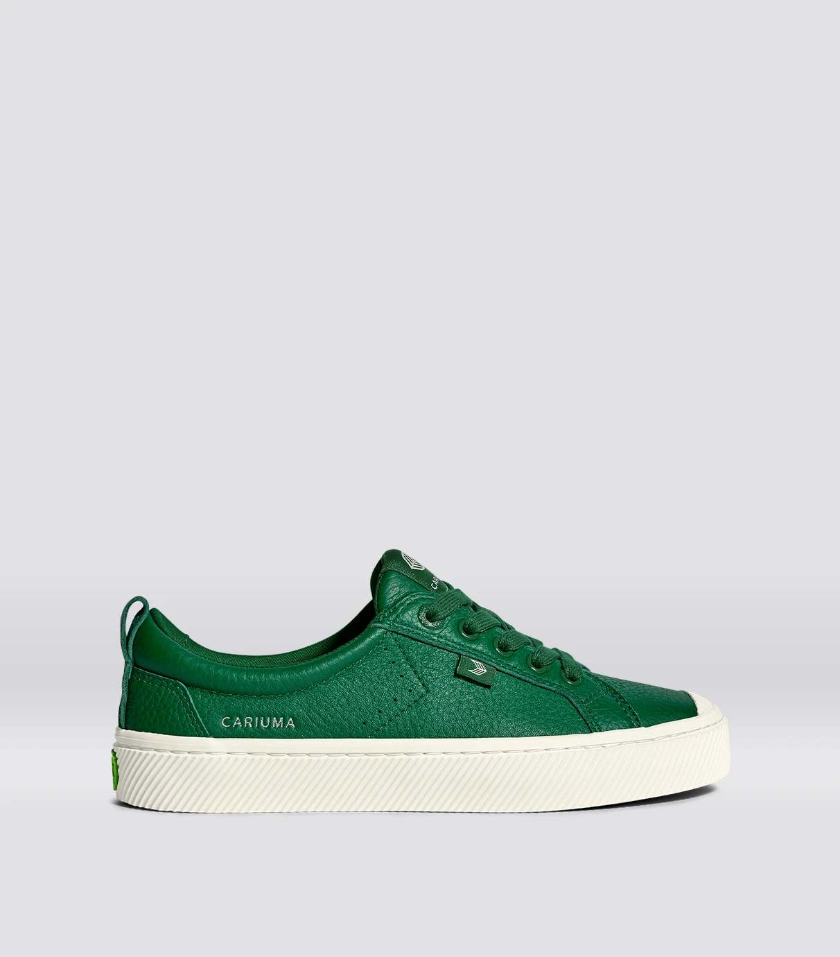 Cariuma OCA Low Abundant Green Premium Leather Sneaker - Green / Women 5.5 / Men 4