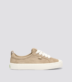 Cariuma OCA Low Hairy Suede Desert Taupe - Brown / Women 9 / Men 7.5