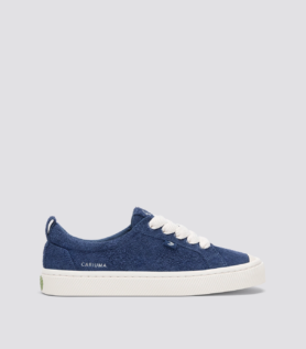 Cariuma OCA Low Hairy Suede Bright Navy - Blue / Women 10.5 / Men 9