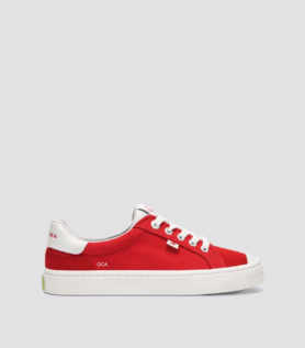Cariuma OCA 2.0 Nylon and Suede Scarlet Red - Red / Women 9.5 / Men 8