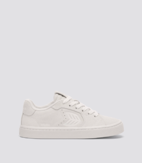 Cariuma SALVAS All Smoke White Suede Sneaker - White / Women 6 / Men 4.5