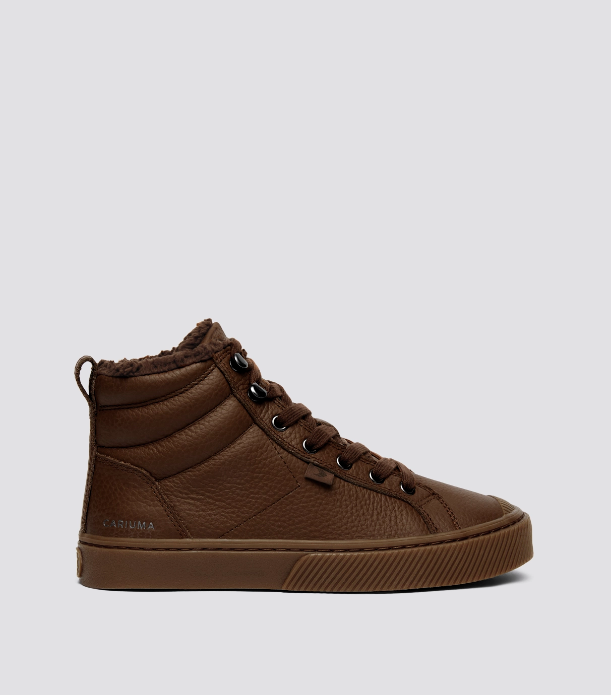 Cariuma OCA Therma High Brown Premium Leather Boot - Brown / Women 10.5 / Men 9