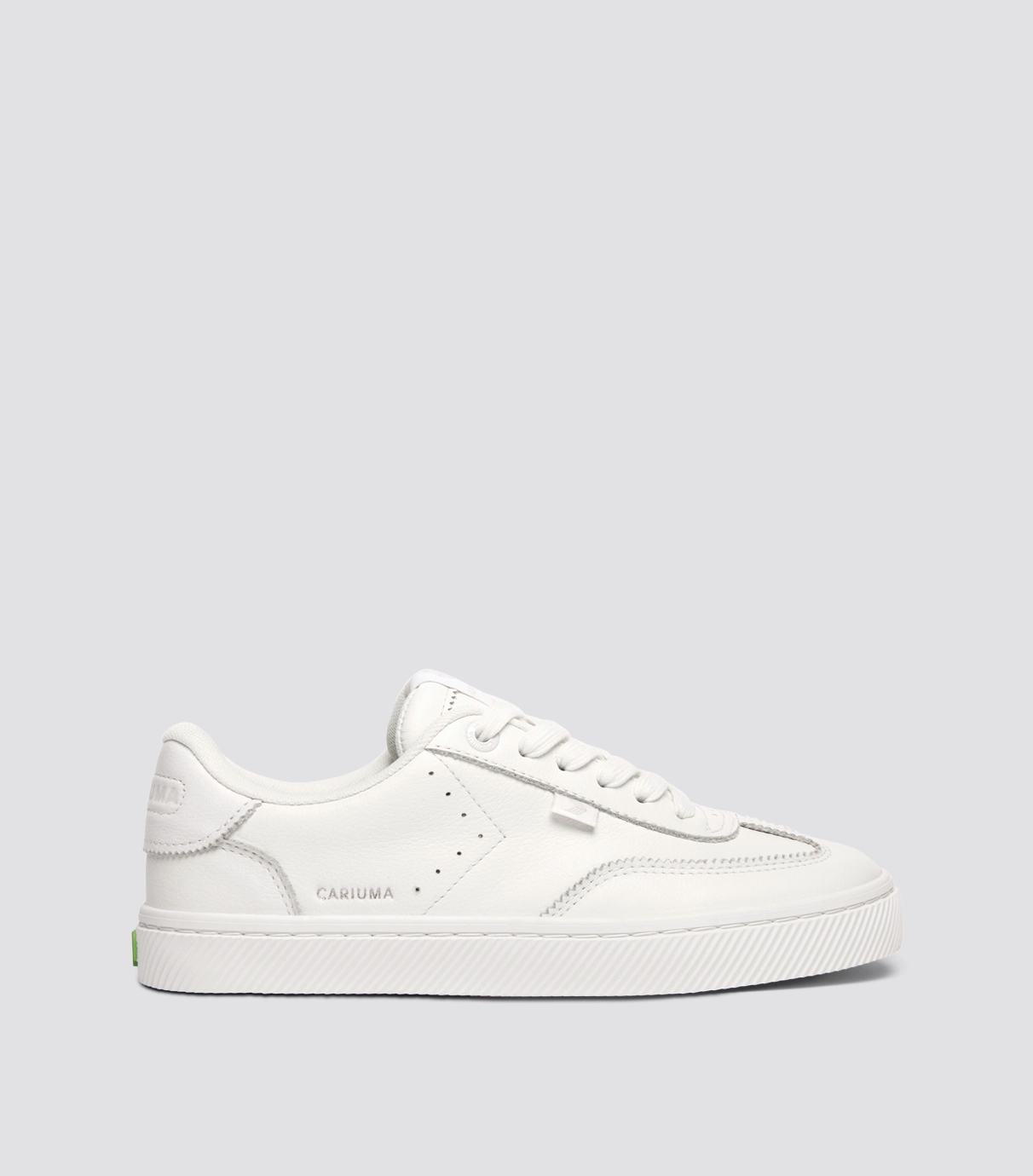 Cariuma TOCA White Diamond Leather Sneaker - White / Women 9 / Men 7.5