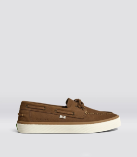 Cariuma Mare Boat Shoe Mocha Nubuck - Mocha / Women 14 / Men 12.5