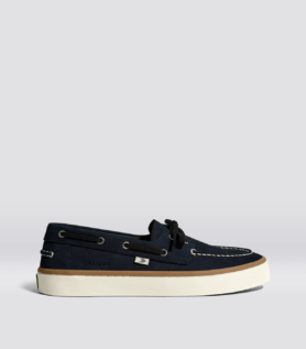 Cariuma Mare Boat Shoe Navy Nubuck - Navy / Women 6.5 / Men 5