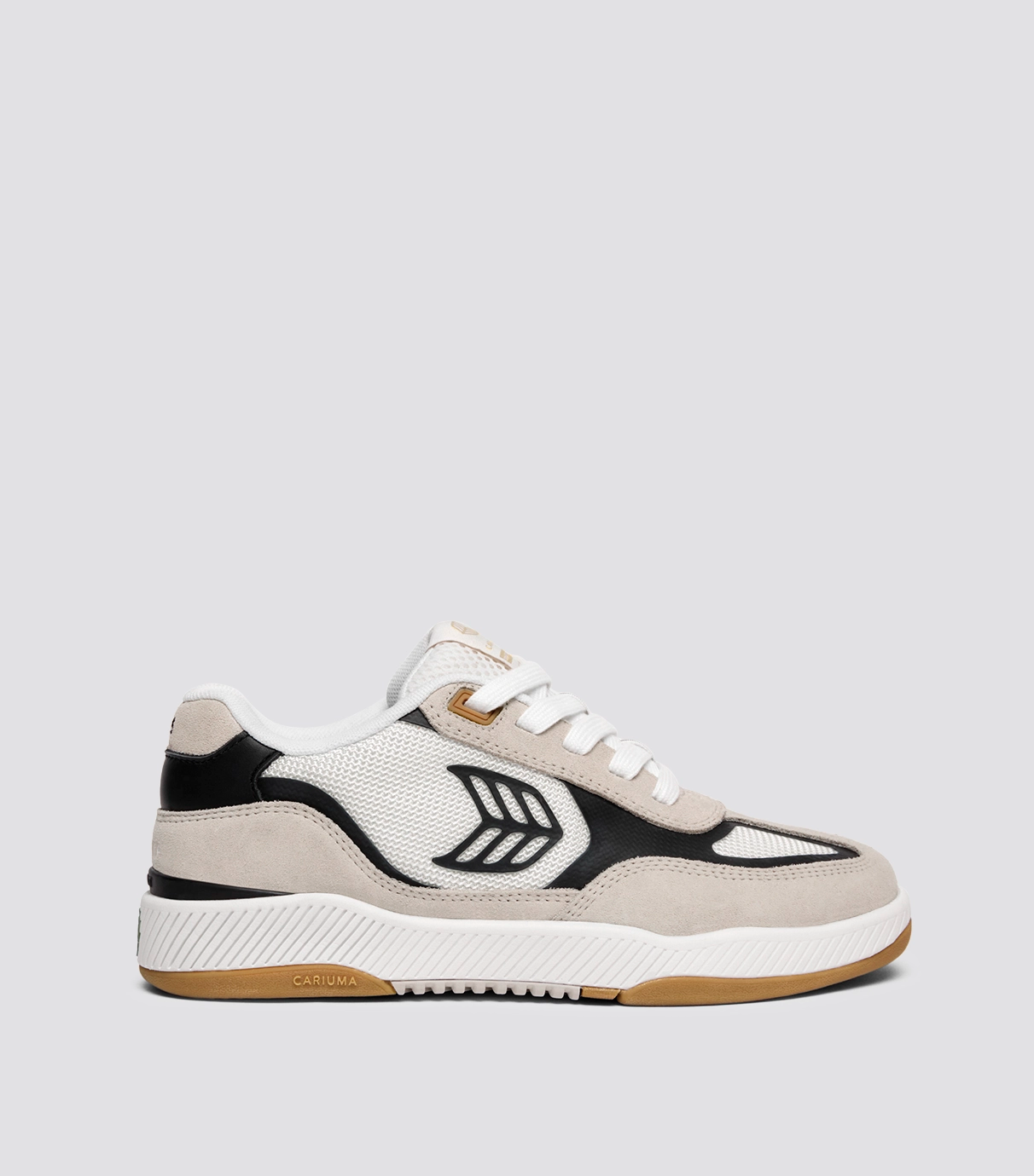 Cariuma Skategoat C25 PRO Off-White Mesh Light Cream Suede Black Accents Sneaker - Off-White/Light Cream / Women 10.5 / Men 9