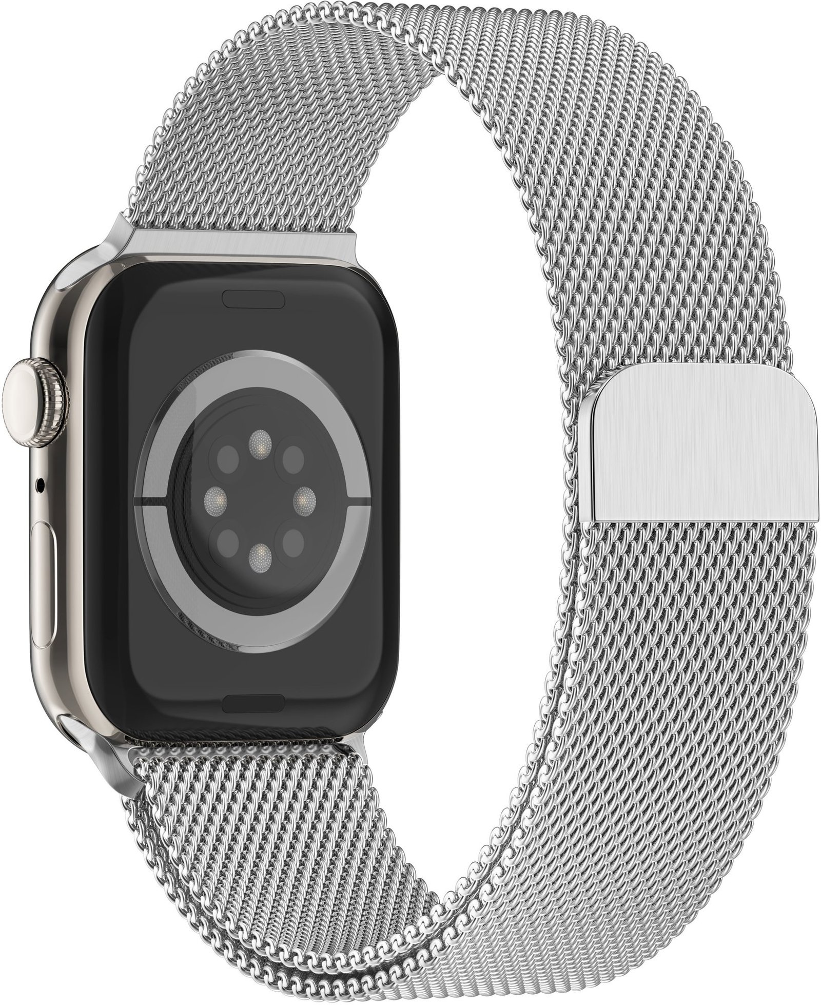 Eternico Elegance Milanese pro Apple Watch 44mm / 45mm / 46mm / Ultra 49mm silver