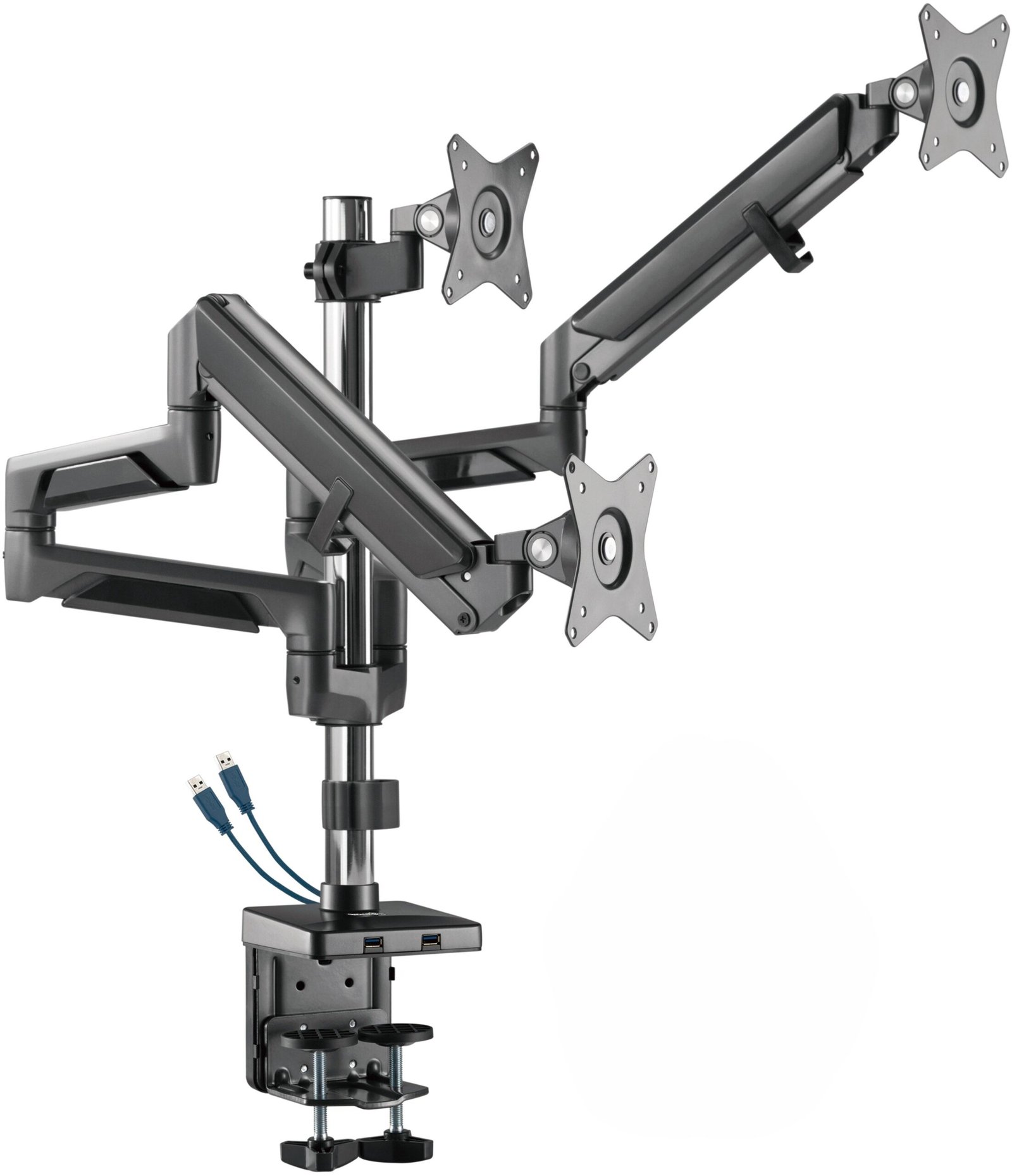 AlzaErgo Arm T130B Premium USB vesmírně černý