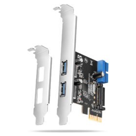 AXAGON PCEU-232RS, 2+2x USB 5Gbps port, PCIe card, SATA power, SP & LP