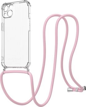 AlzaGuard Luxe Lanyard Case pro iPhone 13 růžový