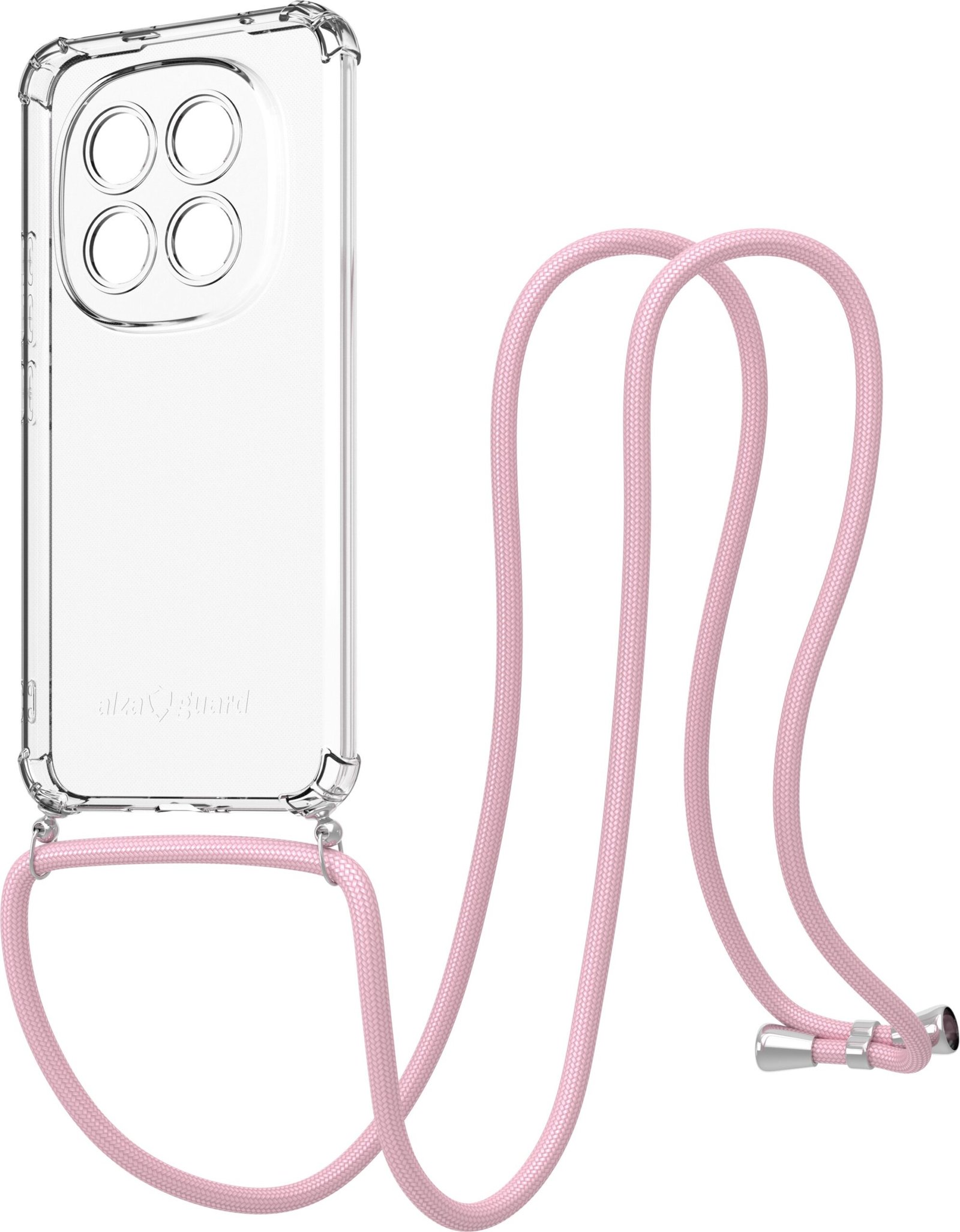 AlzaGuard Luxe Lanyard Case pro Xiaomi Redmi Note 15 Pro+ růžový