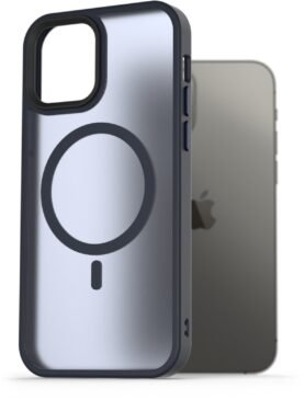 AlzaGuard Matte Case Compatible with MagSafe pro iPhone 12 / 12 Pro tmavě modrý