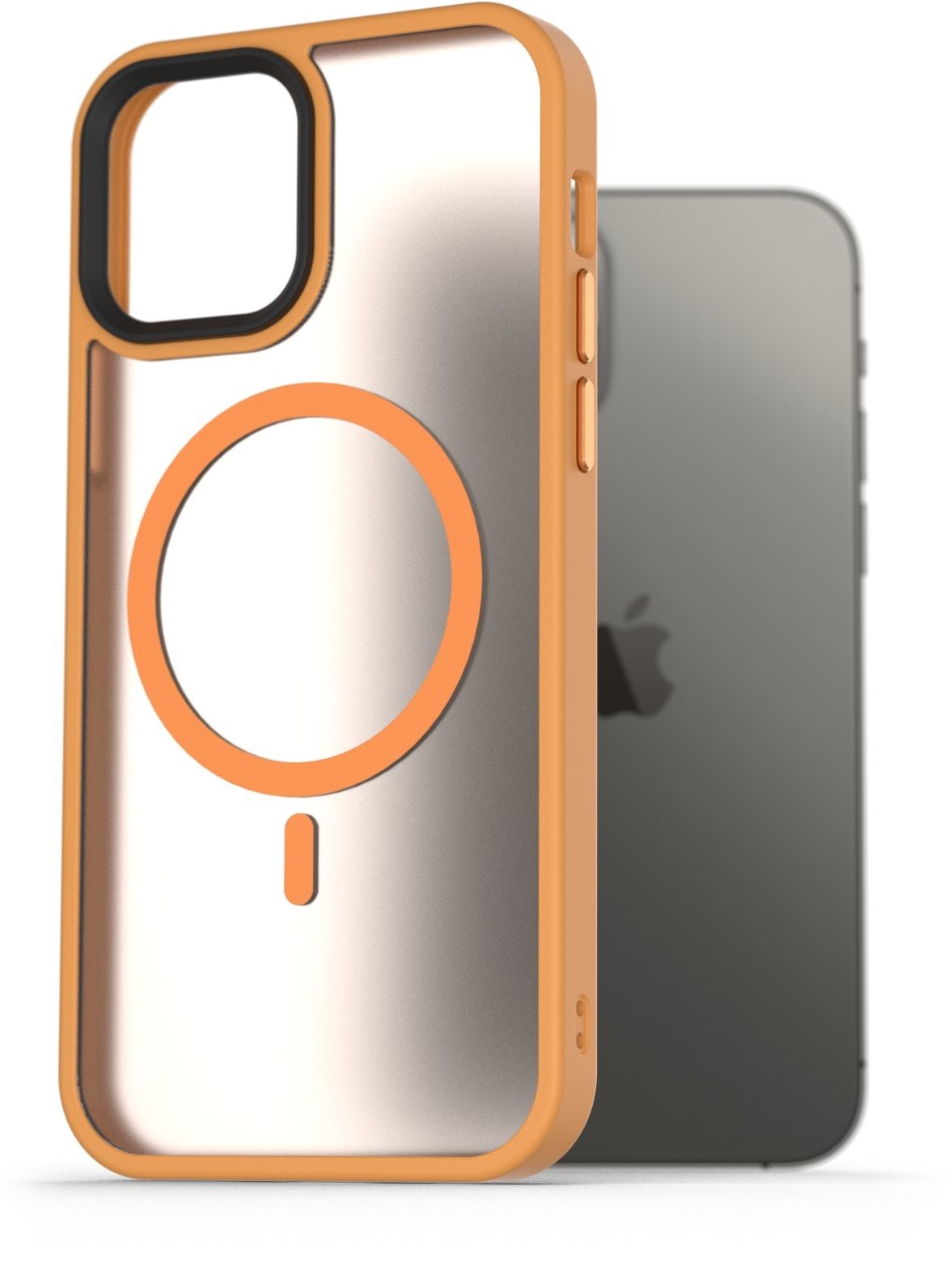 AlzaGuard Matte Case Compatible with MagSafe pro iPhone 12 / 12 Pro žlutý