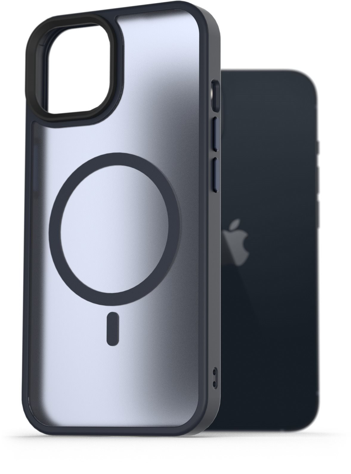 AlzaGuard Matte Case Compatible with MagSafe pro iPhone 13 tmavě modrý