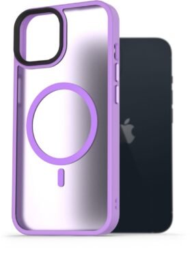 AlzaGuard Matte Case Compatible with MagSafe pro iPhone 13 světle fialový