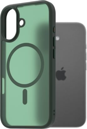 AlzaGuard Matte Case Compatible with Magsafe pro iPhone 17 tmavě zelený