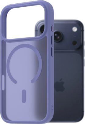 AlzaGuard Matte Case Compatible with MagSafe pro iPhone 17 Pro světle fialový