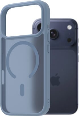 AlzaGuard Matte Case Compatible with MagSafe pro iPhone 17 Pro světle modrý