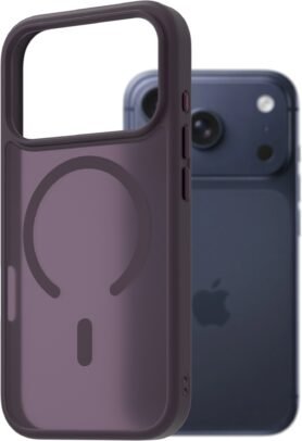 AlzaGuard Matte Case Compatible with Magsafe pro iPhone 17 Pro tmavě fialový