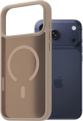 AlzaGuard Matte Case Compatible with Magsafe pro iPhone 17 Pro Max pískově žlutý