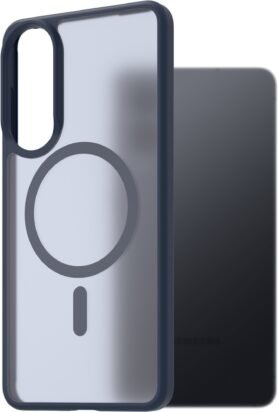 AlzaGuard Matte Case Compatible with Magsafe pro Samsung Galaxy S25 EDGE tmavě modrý