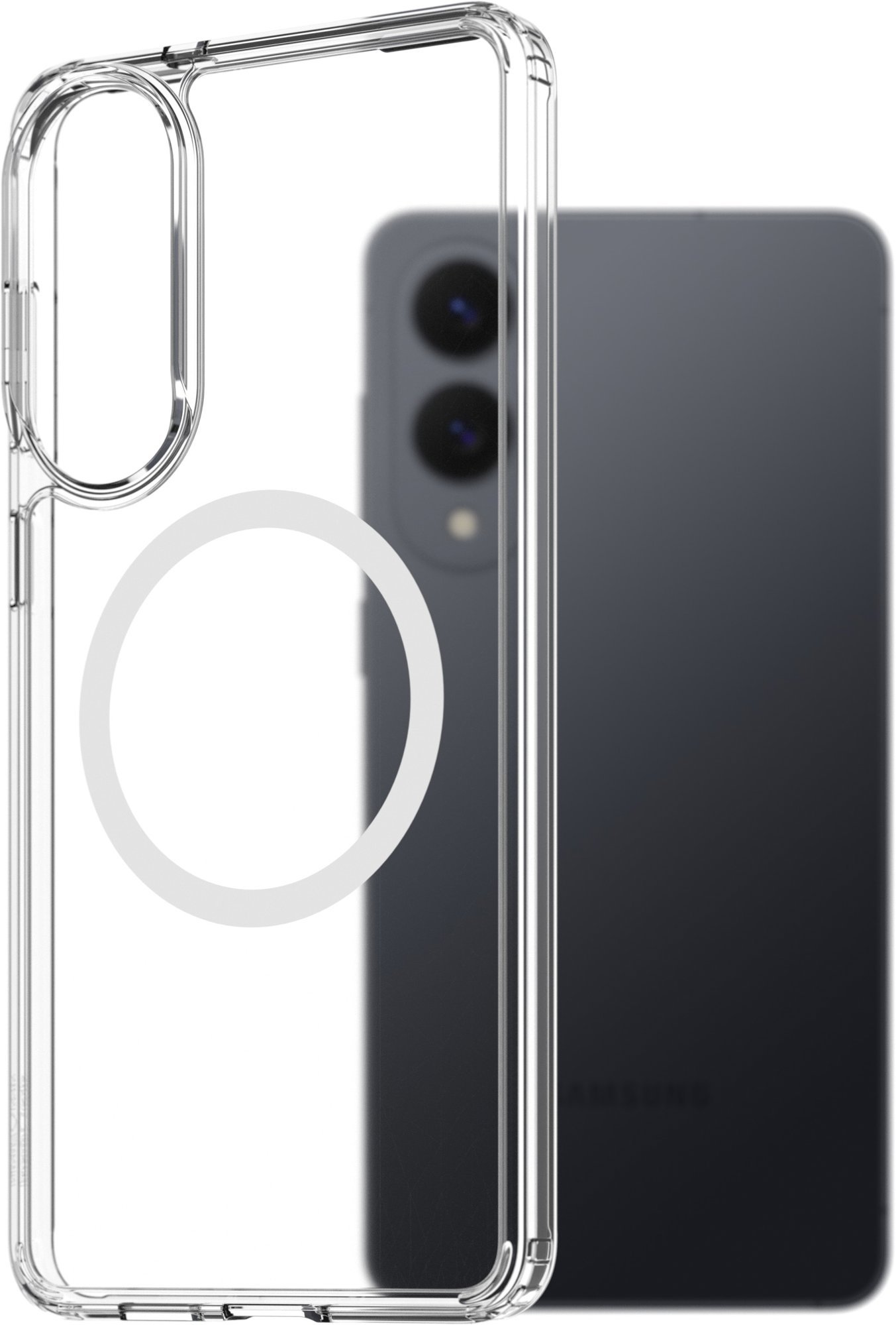 AlzaGuard Crystal Clear TPU Case Compatible with Magsafe pro Samsung Galaxy S25 EDGE
