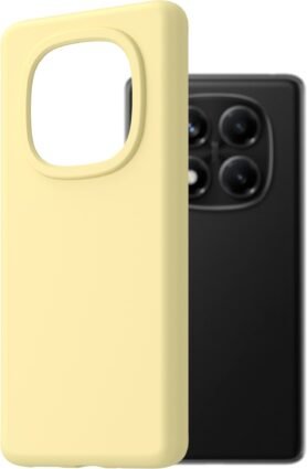 AlzaGuard Premium Silicone Case pro Xiaomi Redmi Note 14 Pro 5G žlutý