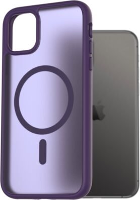 AlzaGuard Matte Case Compatible with Magsafe pro iPhone 11 tmavě fialový