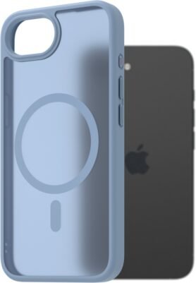 AlzaGuard Matte Case Compatible with Magsafe pro iPhone 16e / 17e světle modrý