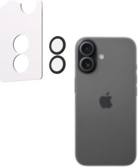 AlzaGuard Elite Lens Protector pro iPhone 17 černé s aplikátorem