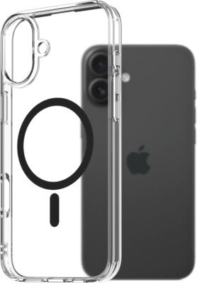 AlzaGuard Crystal Clear TPU Case Compatible with Magsafe pro iPhone 16 Plus - černý