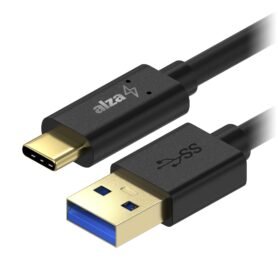 AlzaPower Core USB-A to USB-C 3.2 Gen 1 5Gbp 0.5m černý