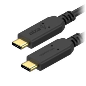 AlzaPower Core USB-C to USB-C 3.2 Gen 1 100W 0.5m černý