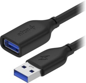 AlzaPower Core USB-A (M) to USB-A (F) 3.2 Gen 1, 3m černý