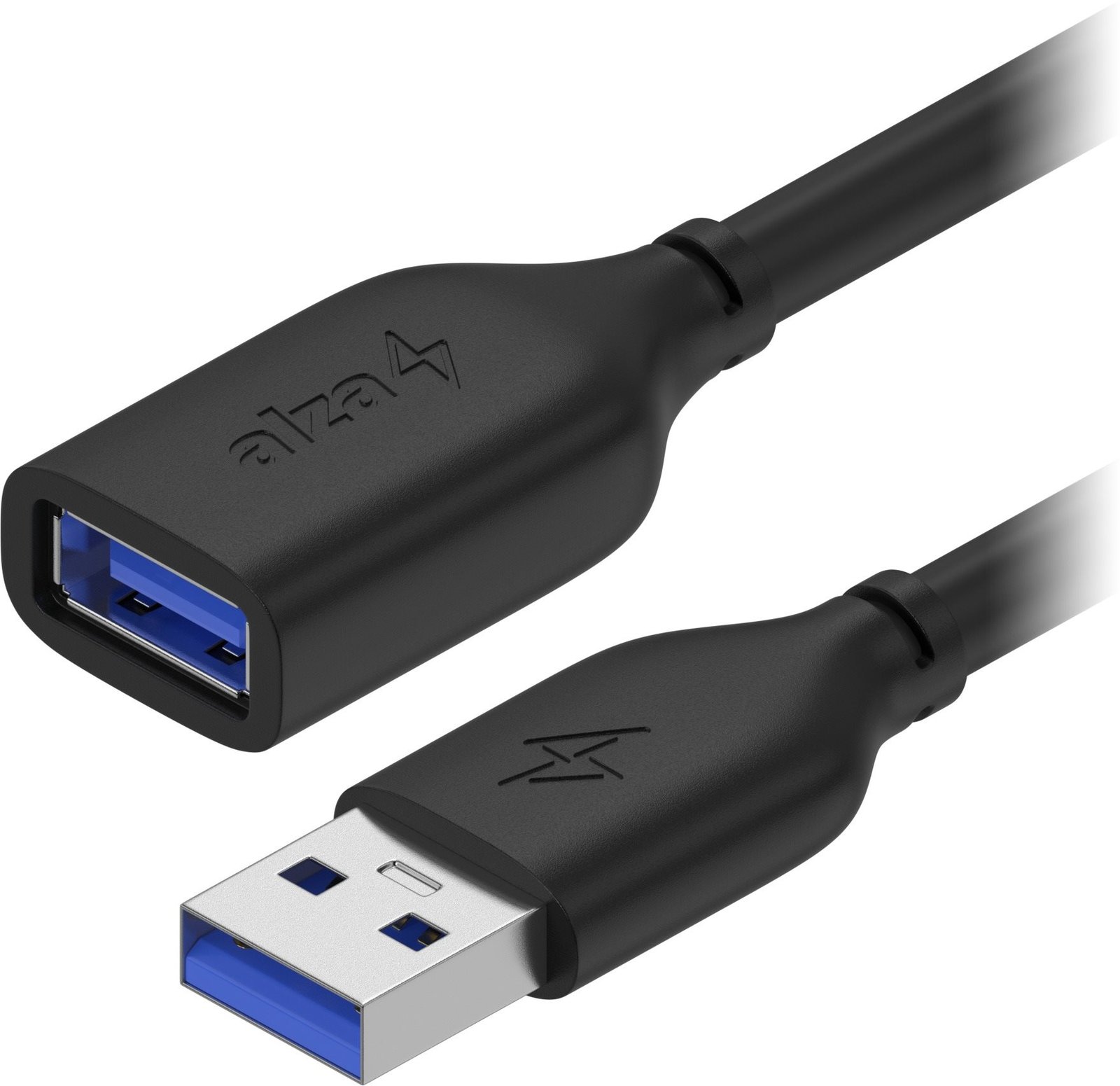 AlzaPower Core USB-A (M) to USB-A (F) 3.2 Gen 1, 3m černý
