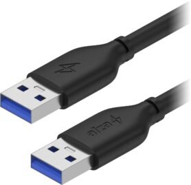 AlzaPower Core USB-A to USB-A 3.2 Gen 1 2m černý