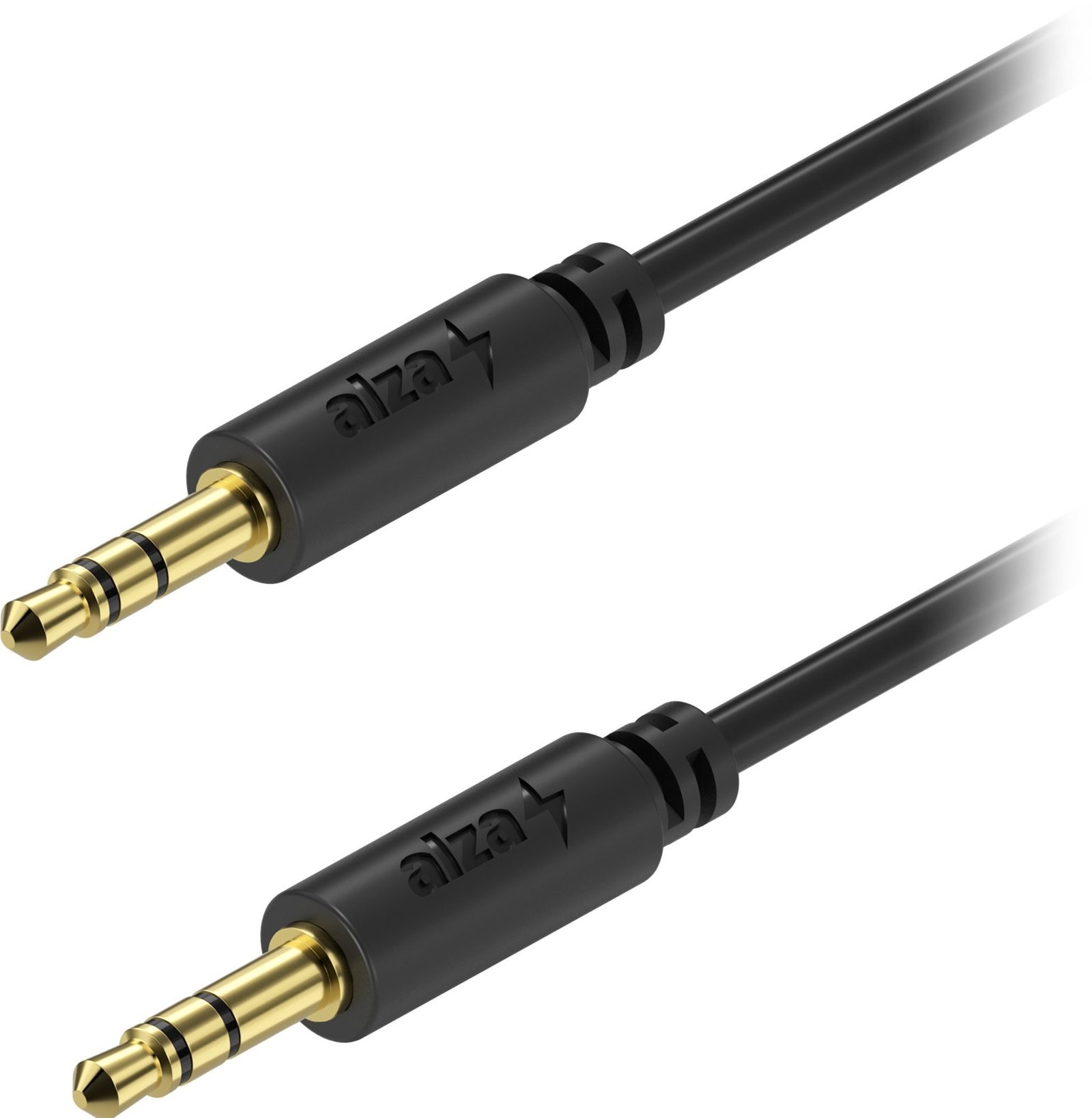 AlzaPower Core Audio 3.5mm Jack (M) to 3.5mm Jack (M) 1m černý