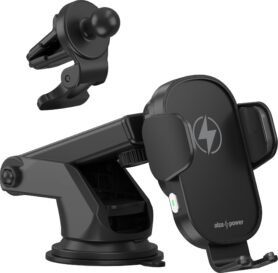 AlzaPower WF410 Wireless Car Charger 15W černý