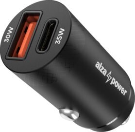 AlzaPower Car Charger M220 USB-A + USB-C Power Delivery 35W černá