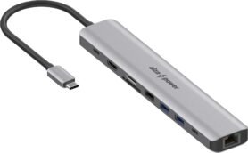 AlzaPower Metal USB-C Dock Station 9v1 (140W) vesmírně šedý