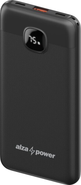 AlzaPower Garnet 10000mAh Power Delivery (22,5W) černá