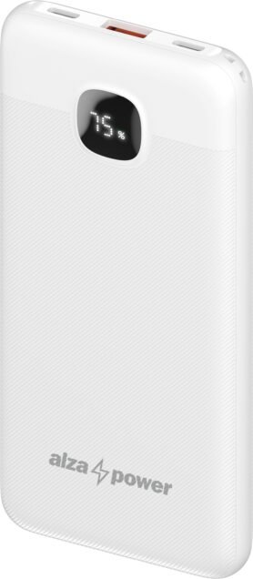 AlzaPower Garnet 10000mAh Power Delivery (22,5W) bílá